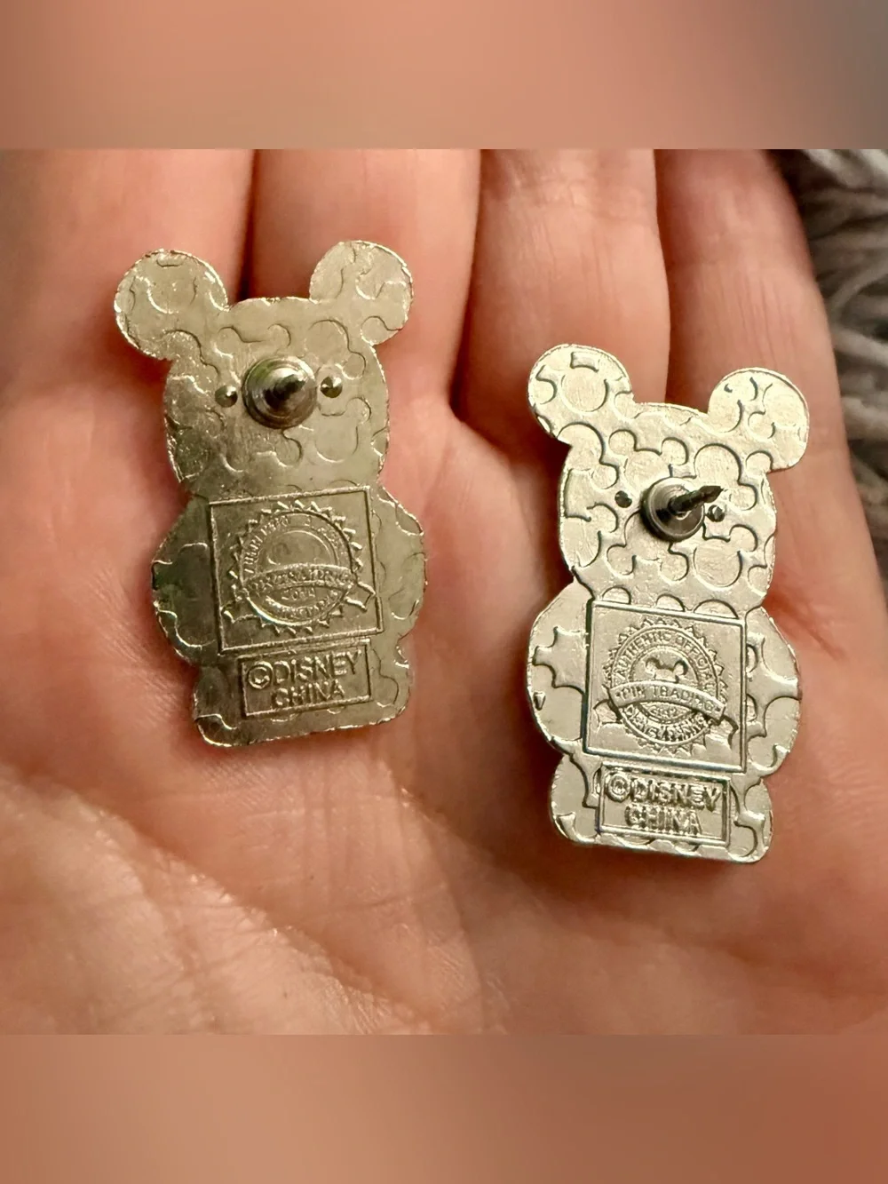 Set Of 2 Disney Trading Pins Vinylmation Jr Disney Parks Yellow Mickey Mouse